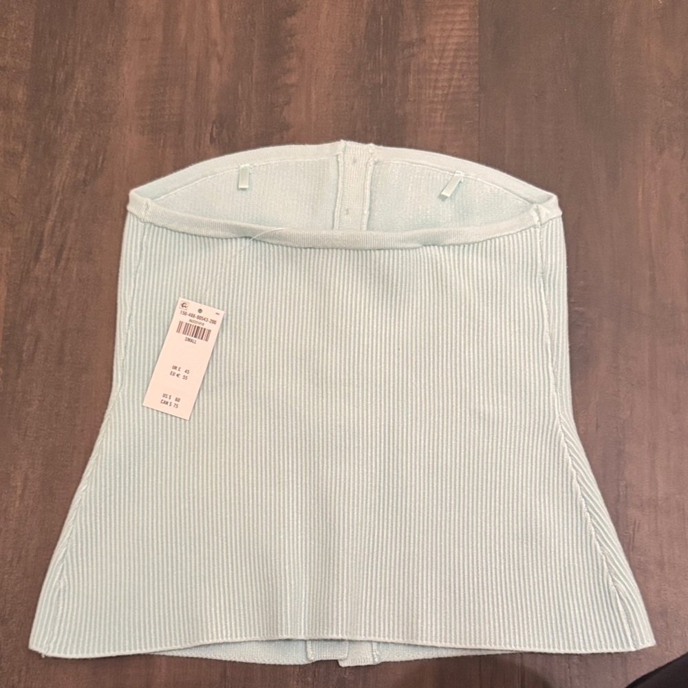 Abercrombie & Fitch Light Blue Ribbed Tube Top - Picture 5 of 5